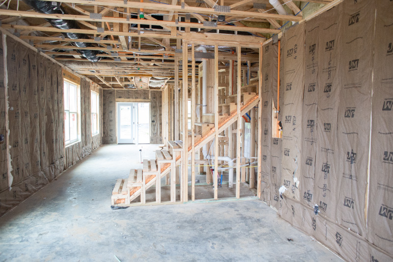 Fiberglass Batts in a new construction home
